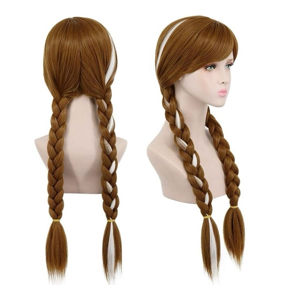 Frozen Princess Anna coronation dress costume + wig - Picture 2 of 11